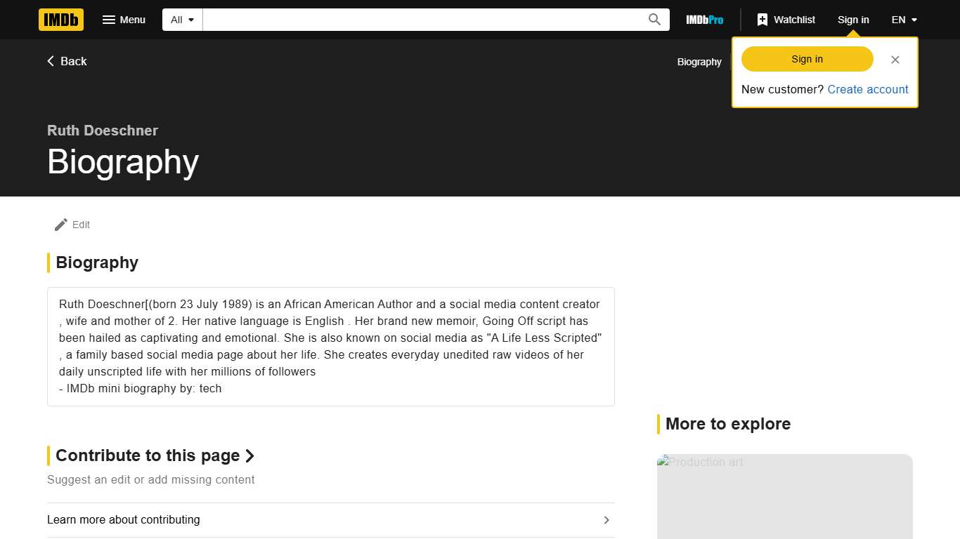 Ruth Doeschner - Biography - IMDb